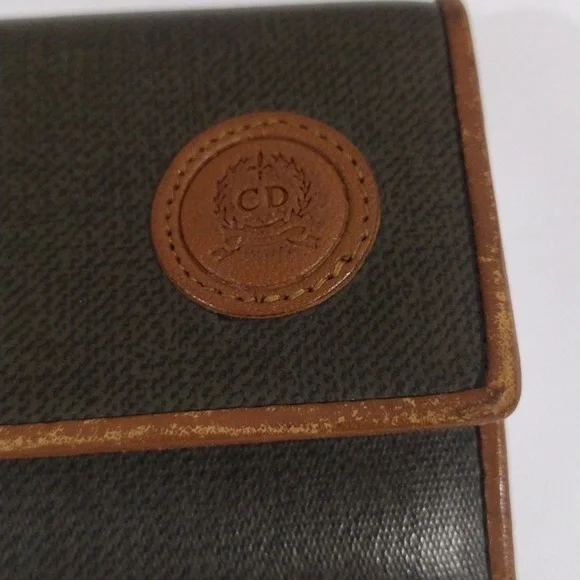 Christian Dior Trotter Key Case for Women – Grey Brown Gold Logo